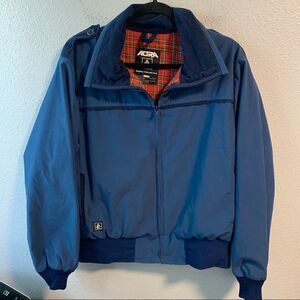 Vintage Blue Fringe Windbreaker